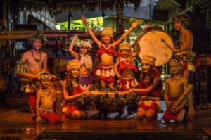 The Mai-Kai children's show featuring young Polynesian dancers in color traditional garb.